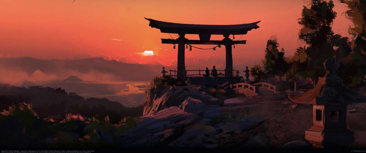 Assassin's Creed Shadows - Cinematic Development Part 2 - torii shot2 ultralarge fond d'cran