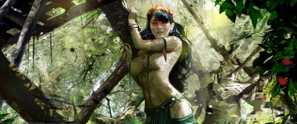Amazon Jungle ultralarge fond d'cran