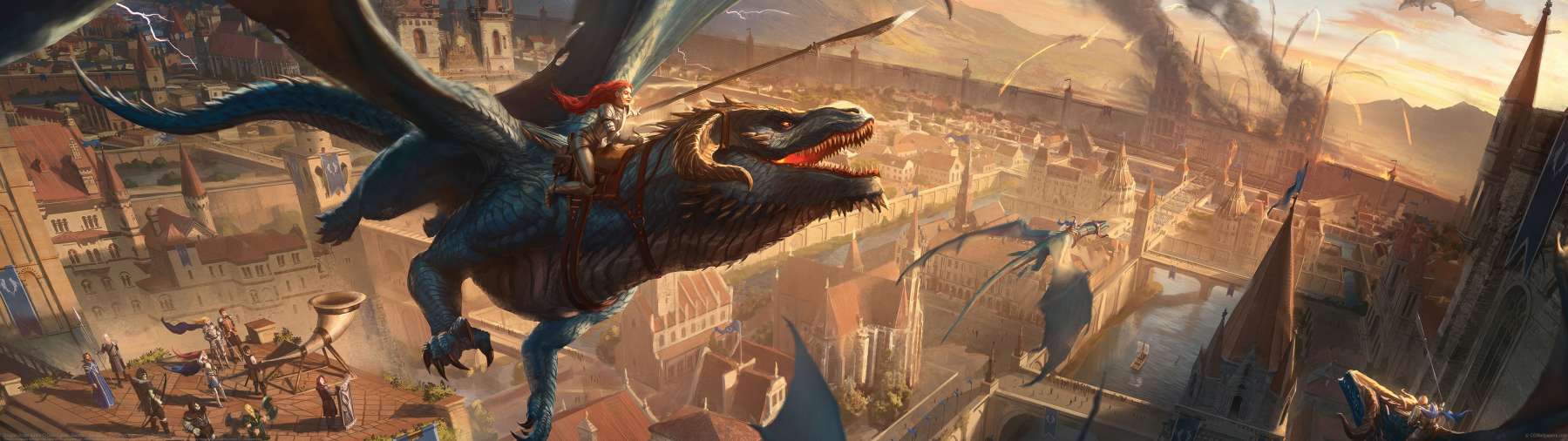 Dragon Rider Battle ultralarge fond d'cran