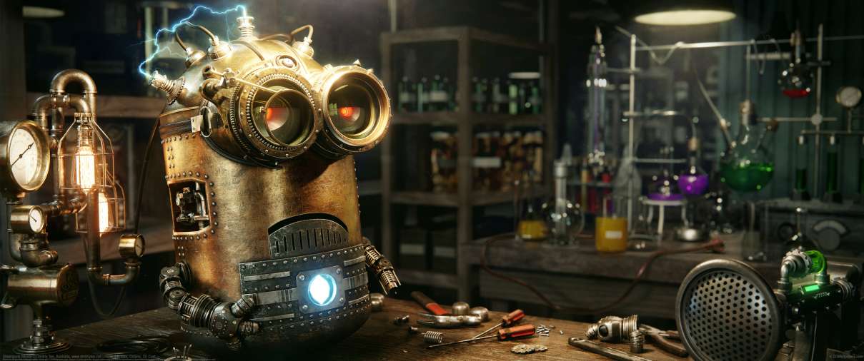 Steampunk Minion ultralarge fond d'cran