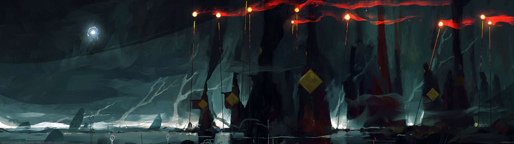 Fireball Staff - 30min Speedpainting ultralarge fond d'cran