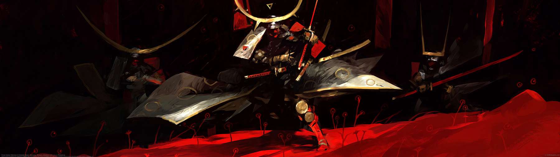 Three Demon Warriors ultralarge fond d'cran