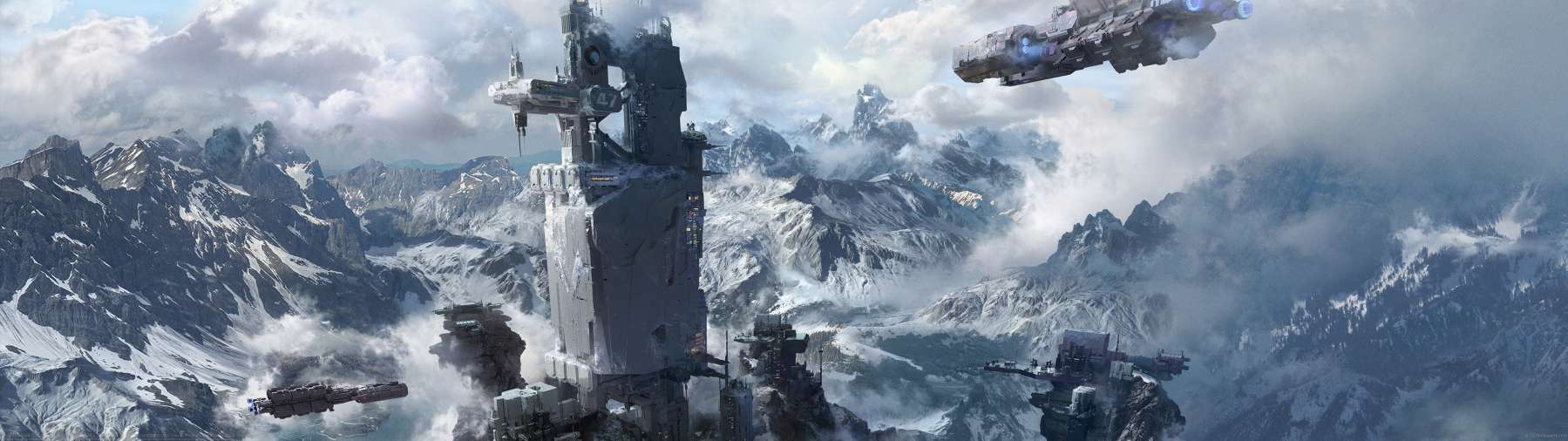 Scifi Svalbard Global Seed Vault ultralarge fond d'cran