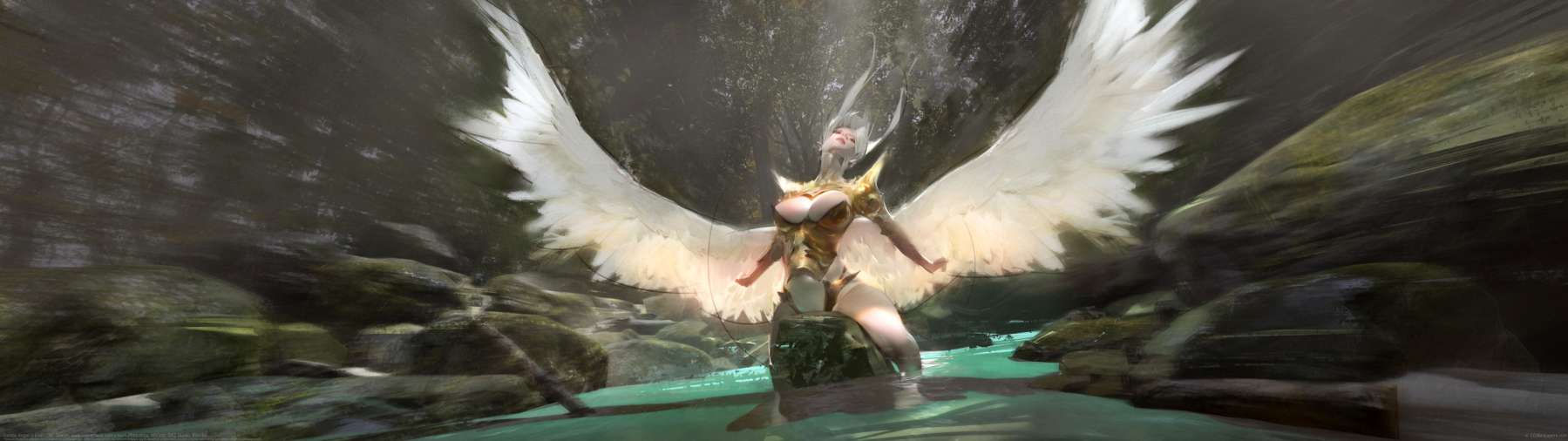 Golden Angel ultralarge fond d'cran