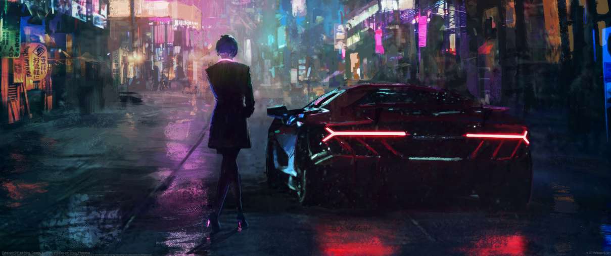 Cyberpunk ultralarge fond d'cran