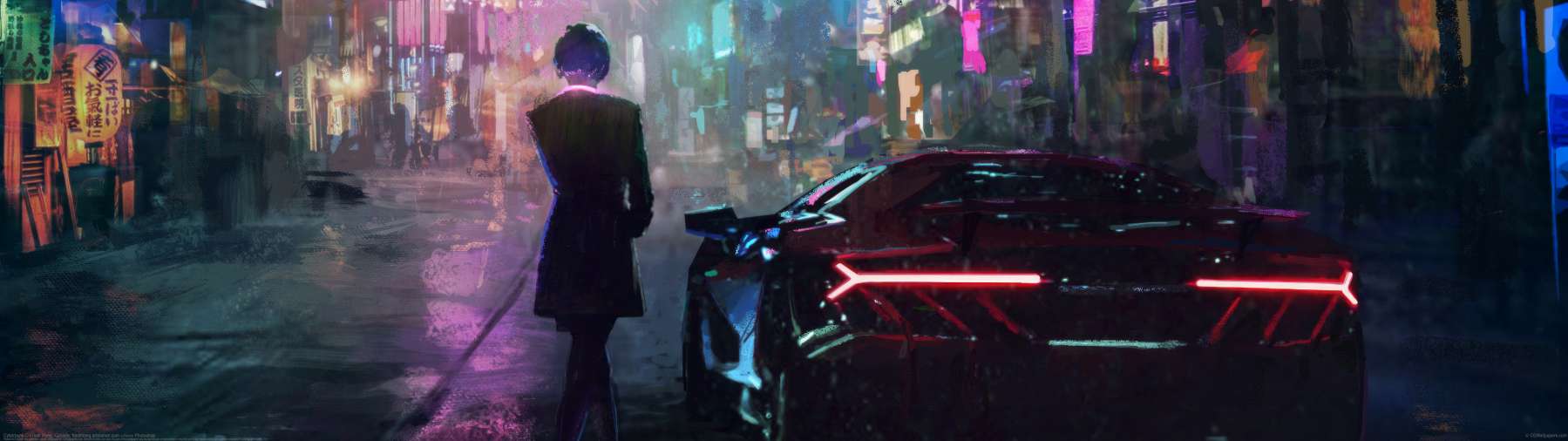 Cyberpunk ultralarge fond d'cran