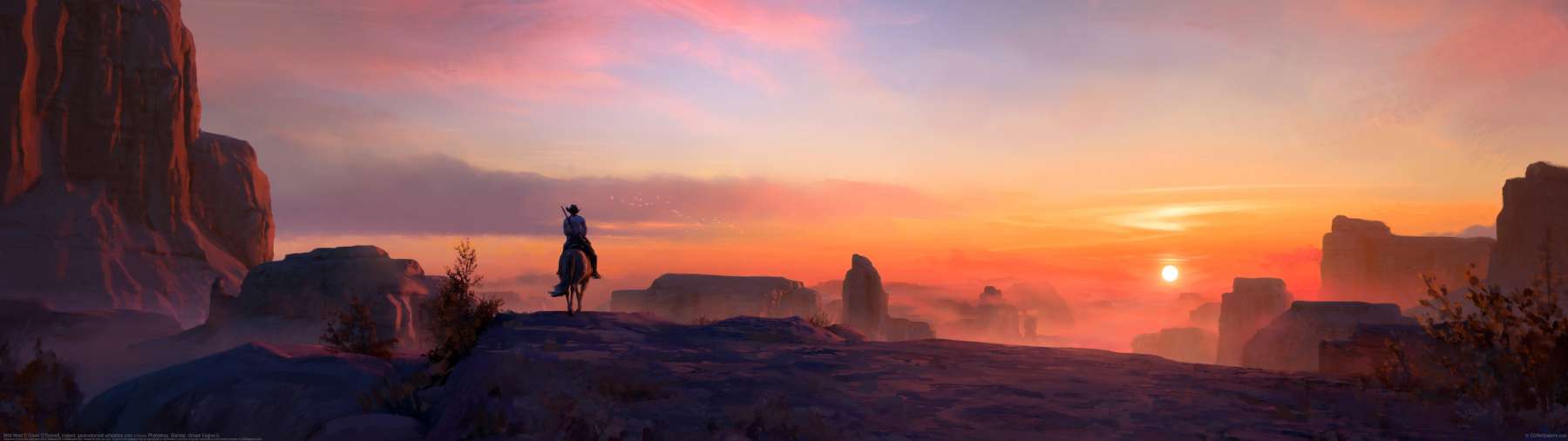 Wild West ultralarge fond d'cran