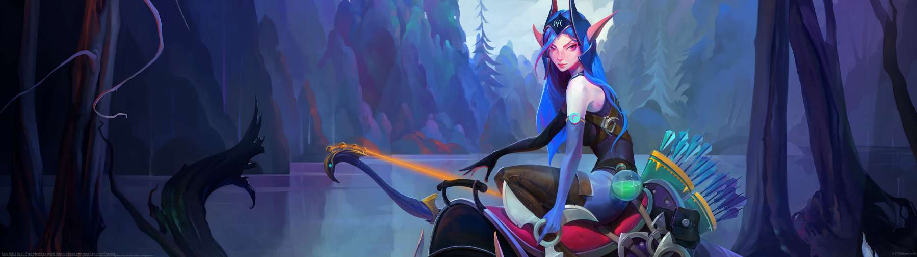 Luna. Dota 2 fanart. ultralarge fond d'cran