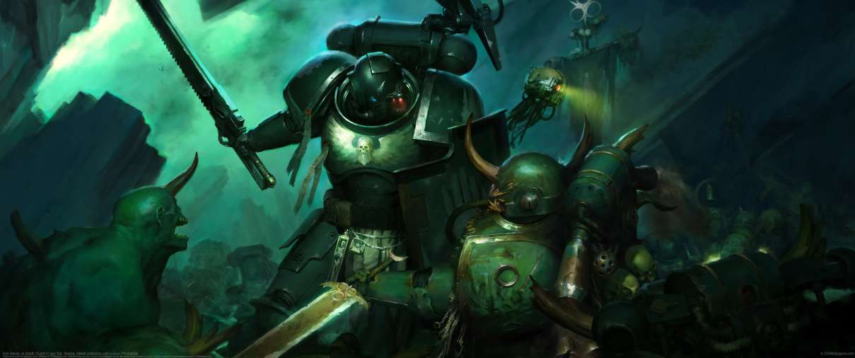 Iron Hands vs Death Guard ultralarge fond d'cran