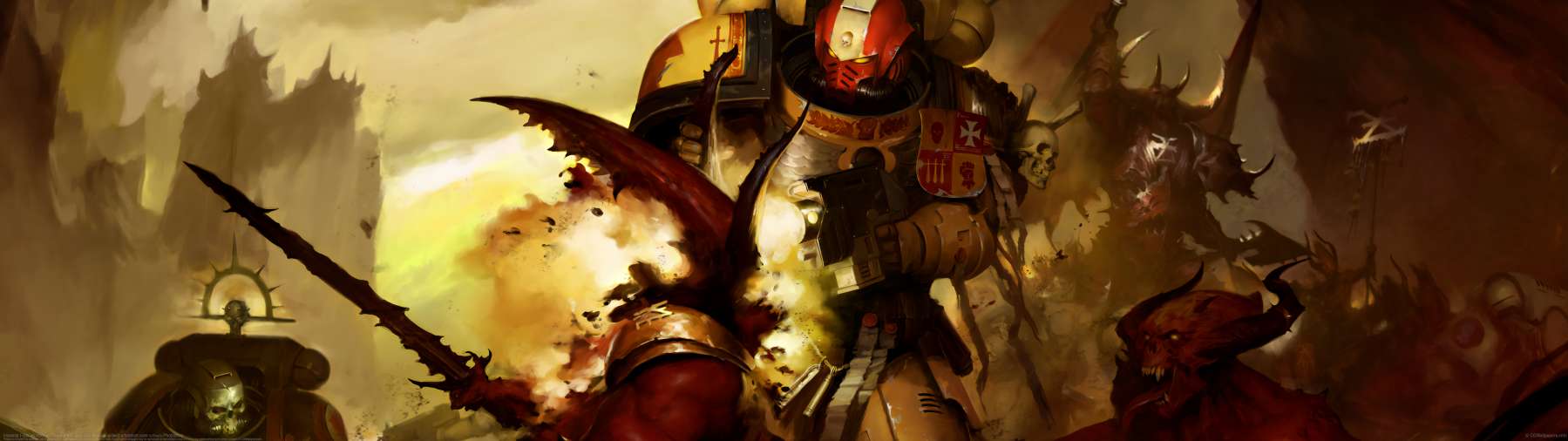 Imperial Fists vs Khorne Daemons ultralarge fond d'cran