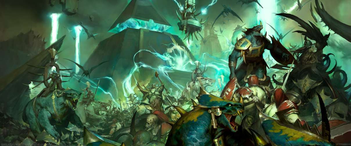 Seraphon vs Chaos ultralarge fond d'cran