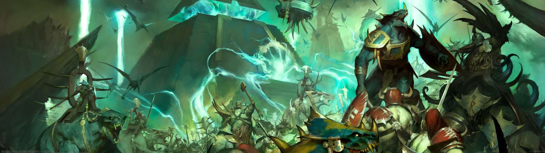 Seraphon vs Chaos ultralarge fond d'cran