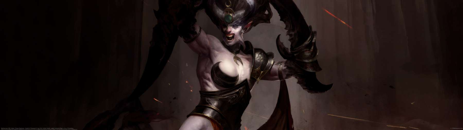 Warhammer 40k Codex: Chaos Daemons. Herald of Slaanesh ultralarge fond d'�cran