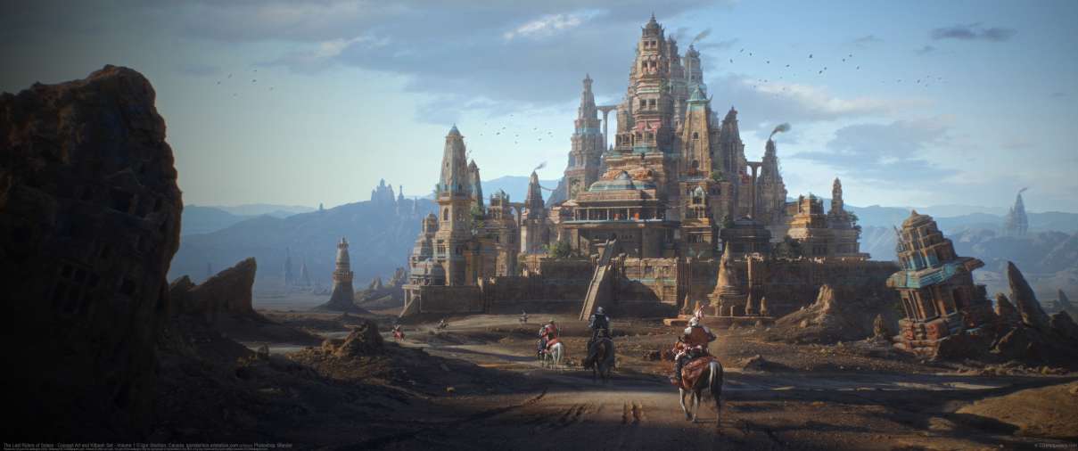 The Last Riders of Solara - Concept Art and Kitbash Set - Volume 1 ultralarge fond d'�cran
