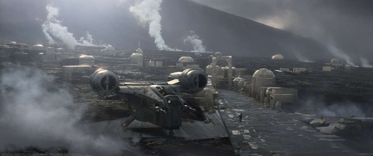 The Mandalorian : Lava planet 003 ultralarge fond d'�cran