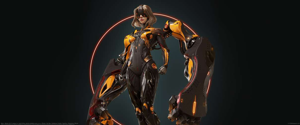 Mirai - Mecha Girl ultralarge fond d'cran