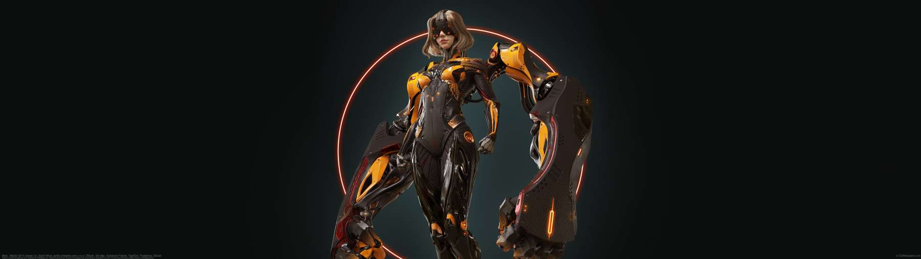 Mirai - Mecha Girl ultralarge fond d'cran