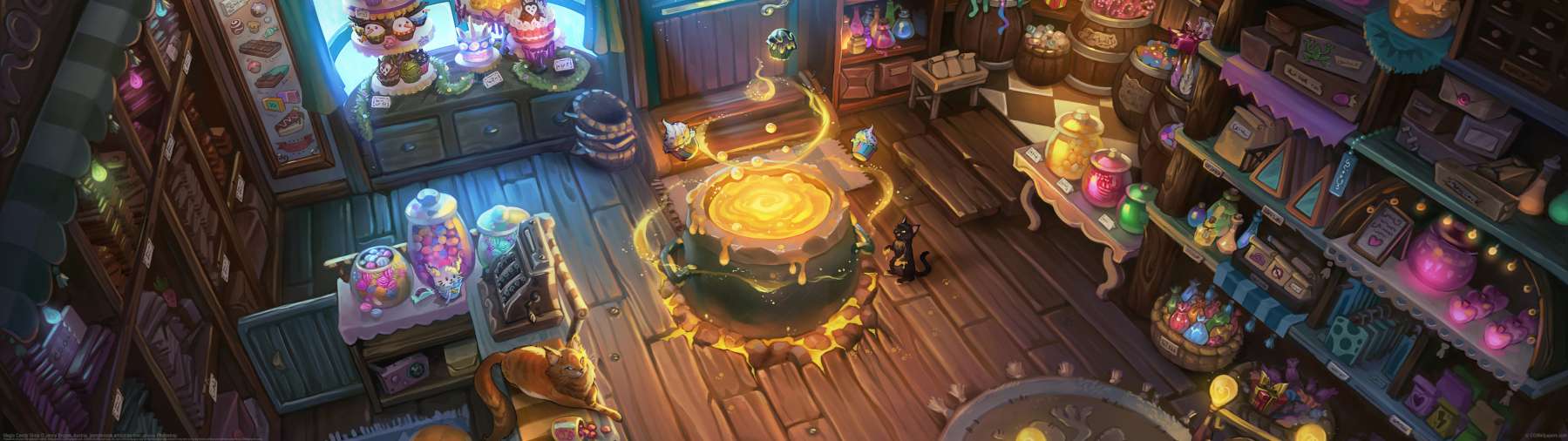 Magic Candy Shop ultralarge fond d'cran