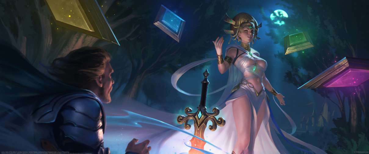 Lana, lady of the lake ultralarge fond d'cran