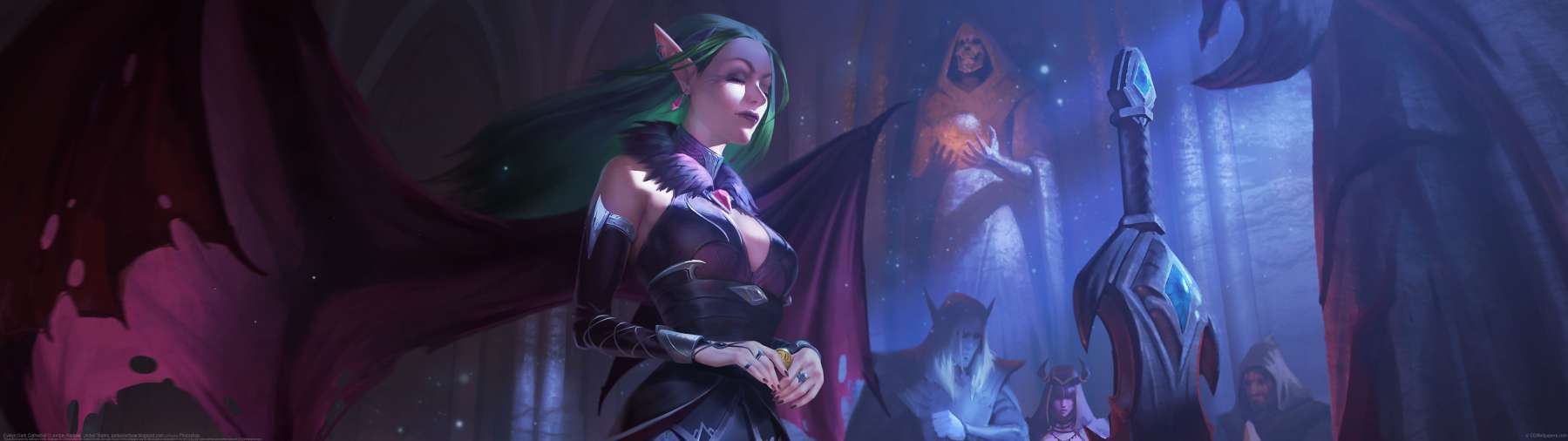 Evelyn Dark Cathedral ultralarge fond d'cran