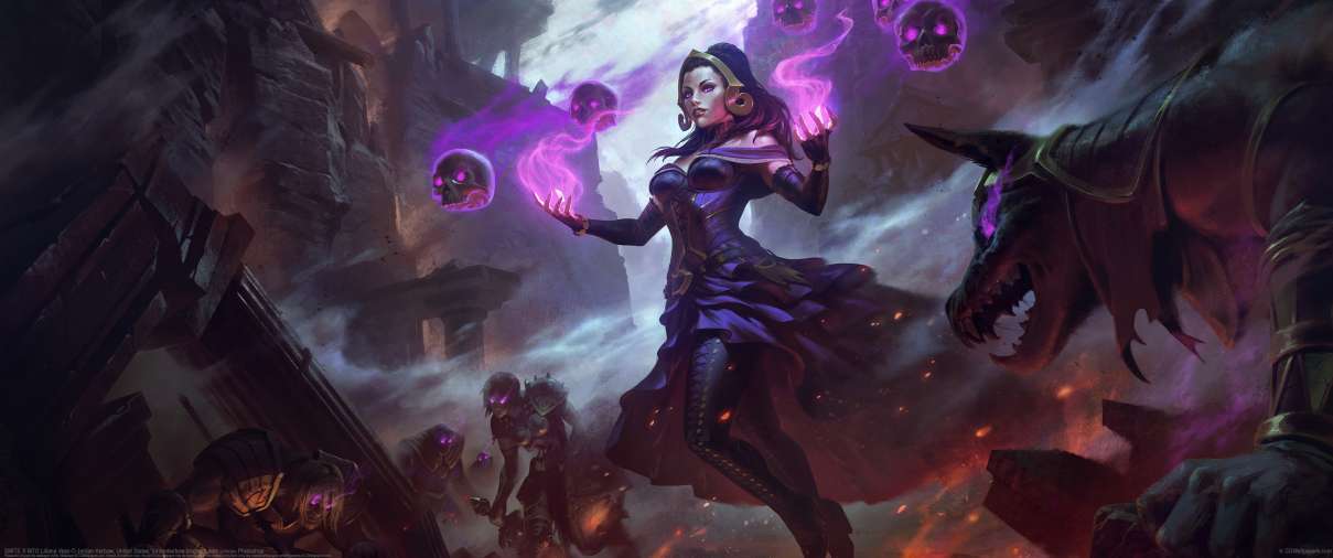SMITE X MTG Liliana Vess ultralarge fond d'cran