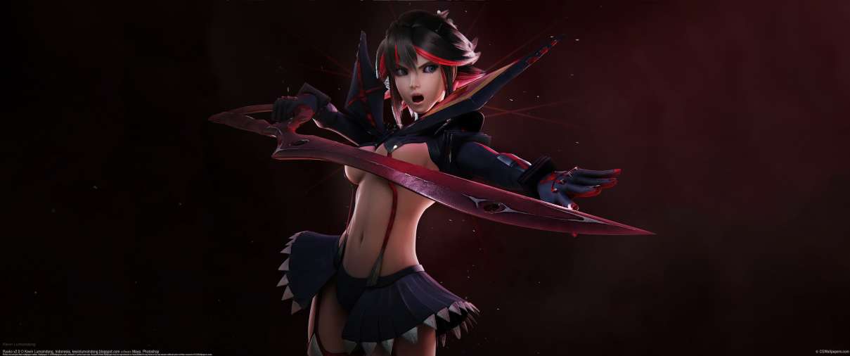 Ryuko v2.0 ultralarge fond d'cran