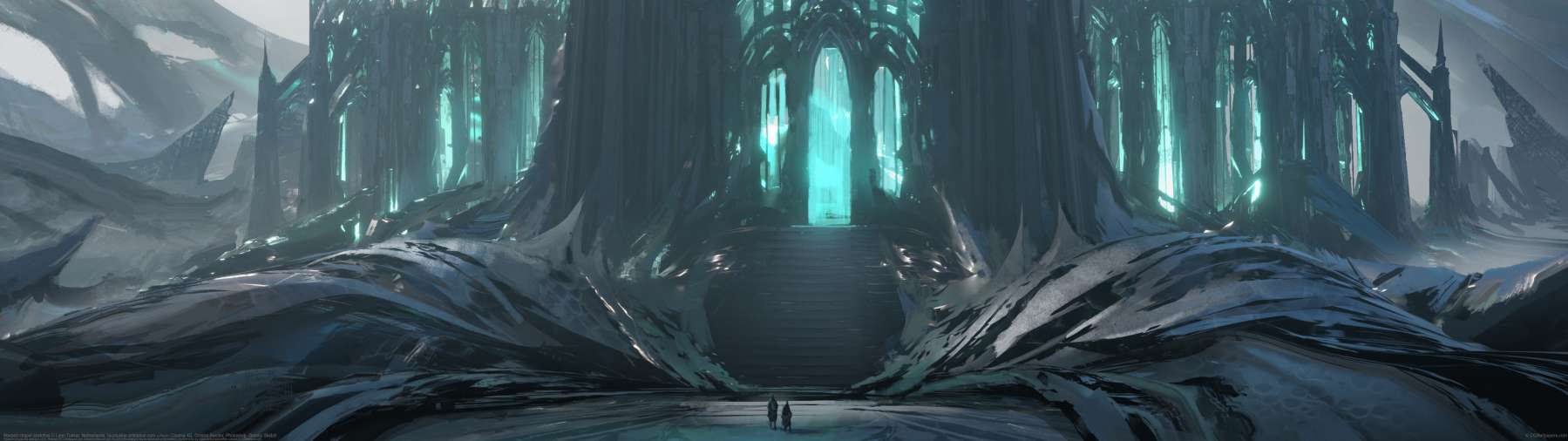Warped chapel sketches ultralarge fond d'cran
