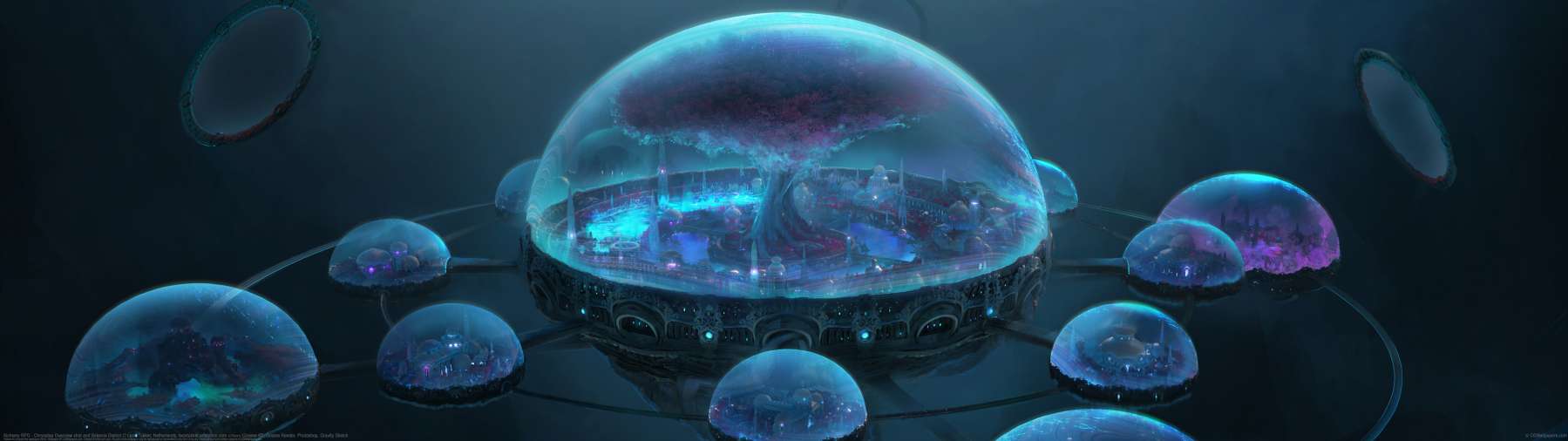 Alchemy RPG - Chrysalea Overview shot and Balance District ultralarge fond d'cran