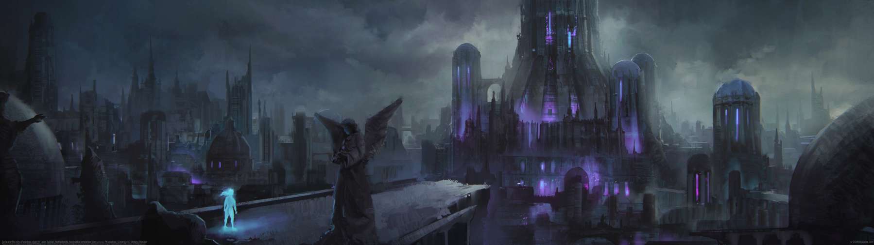 Zera and the city of endless night ultralarge fond d'cran