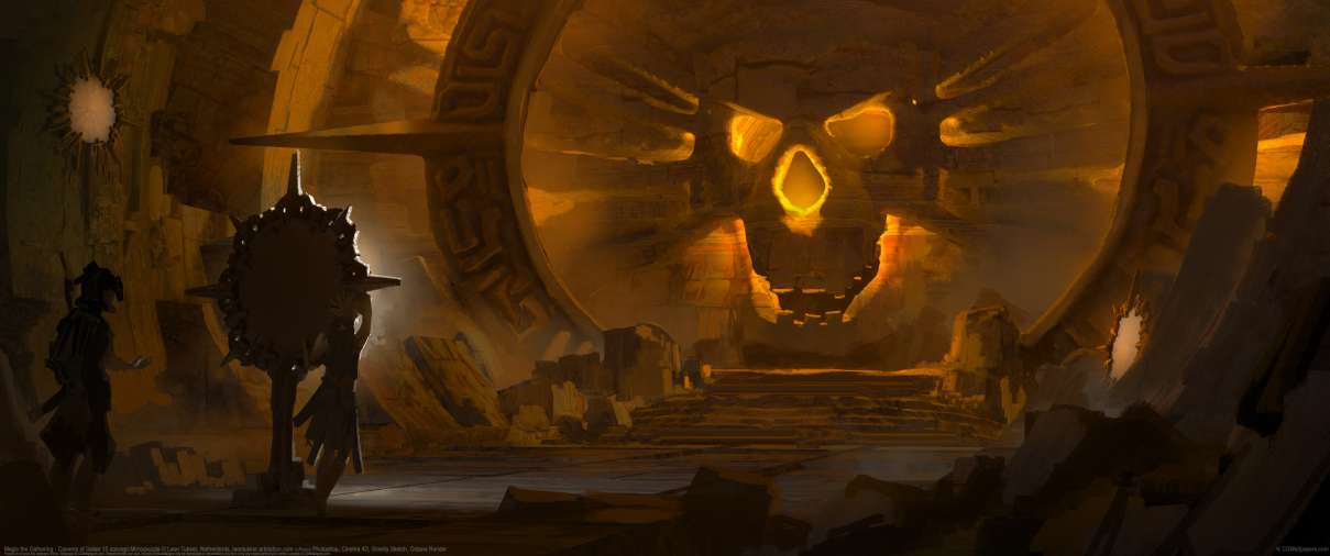 Magic the Gathering - Caverns of Ixalan 15 concept Mirrorpuzzle ultralarge fond d'cran