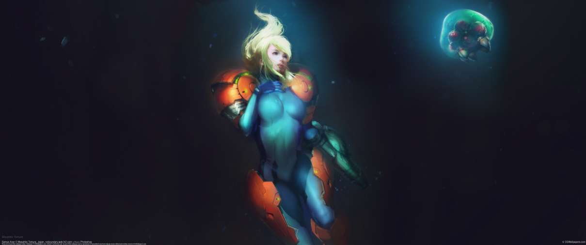 Samus Aran ultralarge fond d'cran