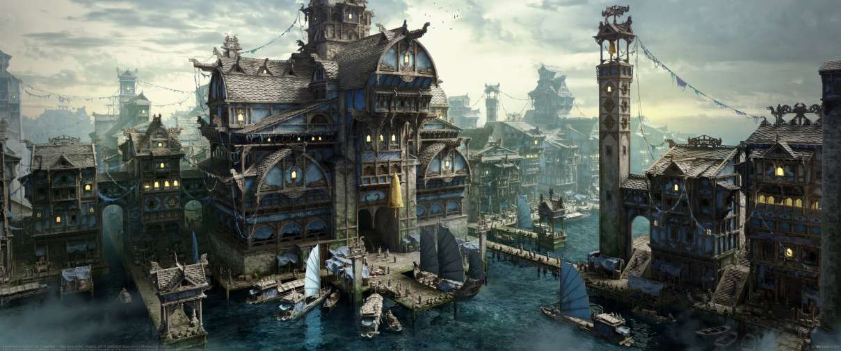 Fishermen's District Vol.2 townhall ultralarge fond d'cran