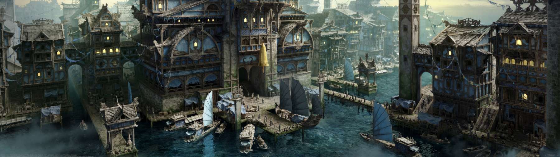 Fishermen's District Vol.2 townhall ultralarge fond d'cran
