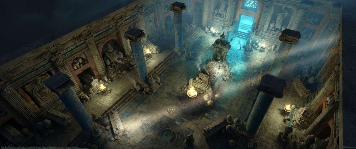 Titan Quest 2 - concept art Richman's tomb ultralarge fond d'�cran