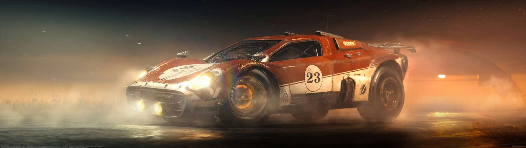 The Golden Lap - Daytona Genesis ultralarge fond d'cran