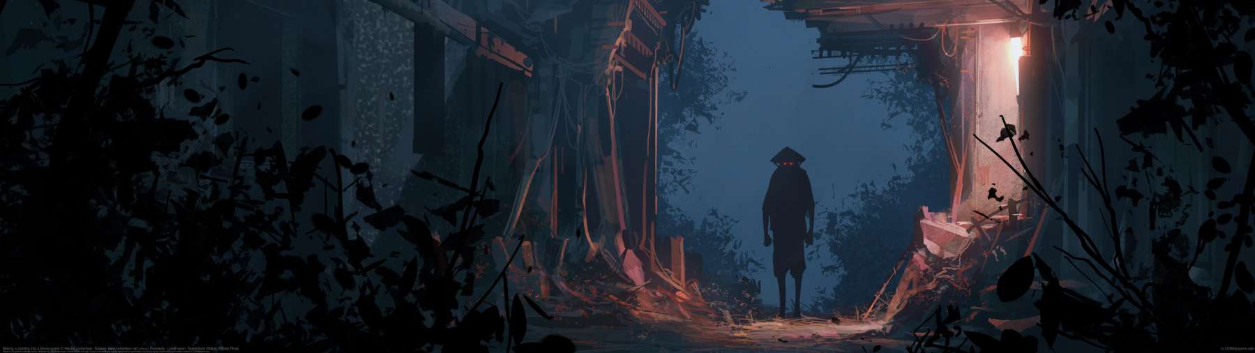 Making a painting into a Movie-scene ultralarge fond d'cran