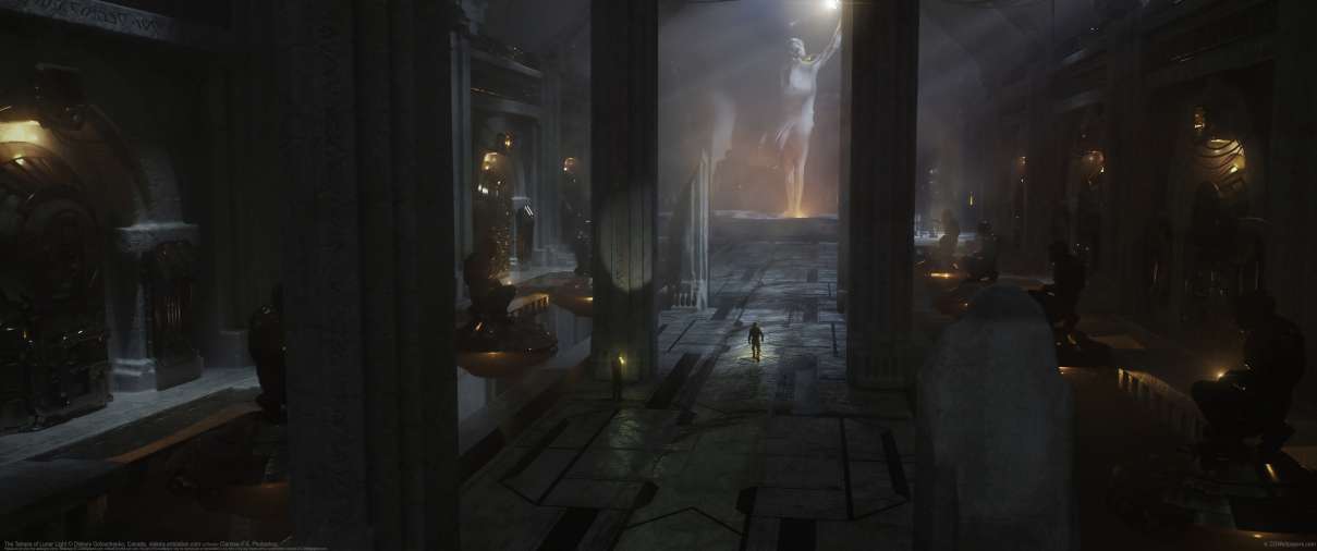 The Temple of Lunar Light ultralarge fond d'cran