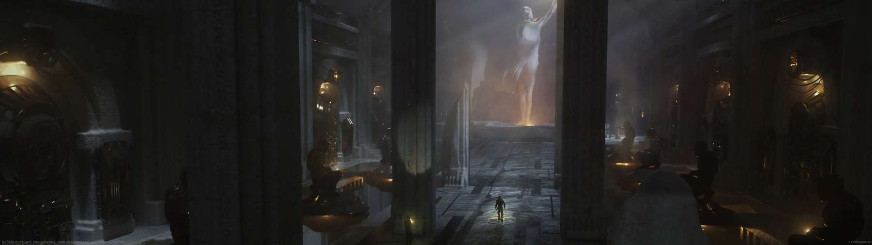 The Temple of Lunar Light ultralarge fond d'cran
