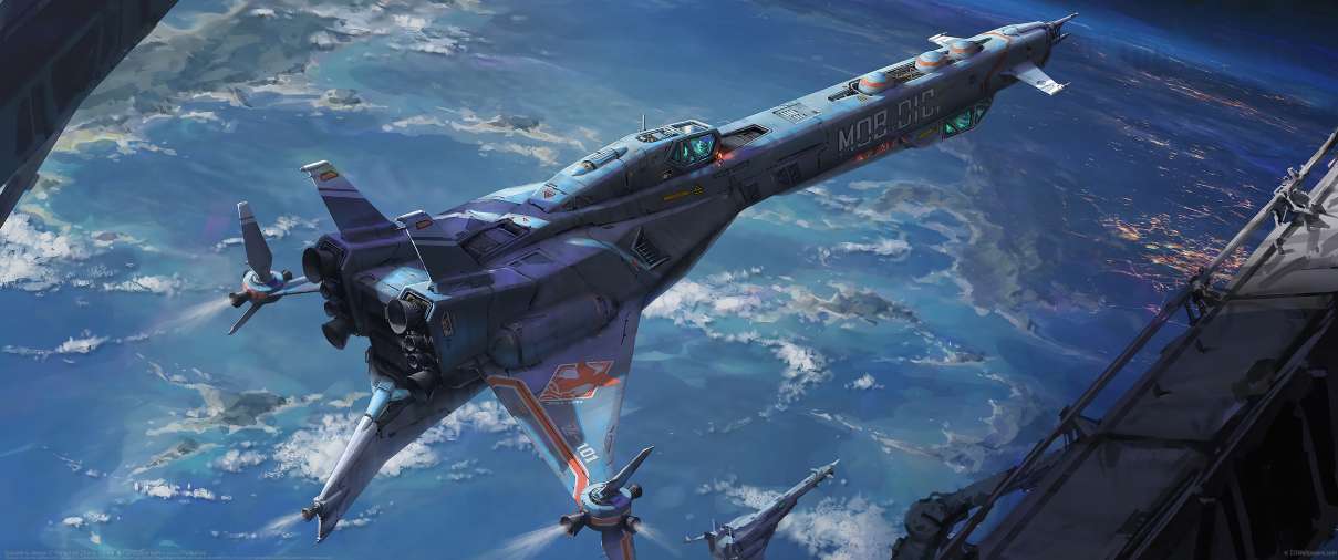 Spaceship design ultralarge fond d'cran