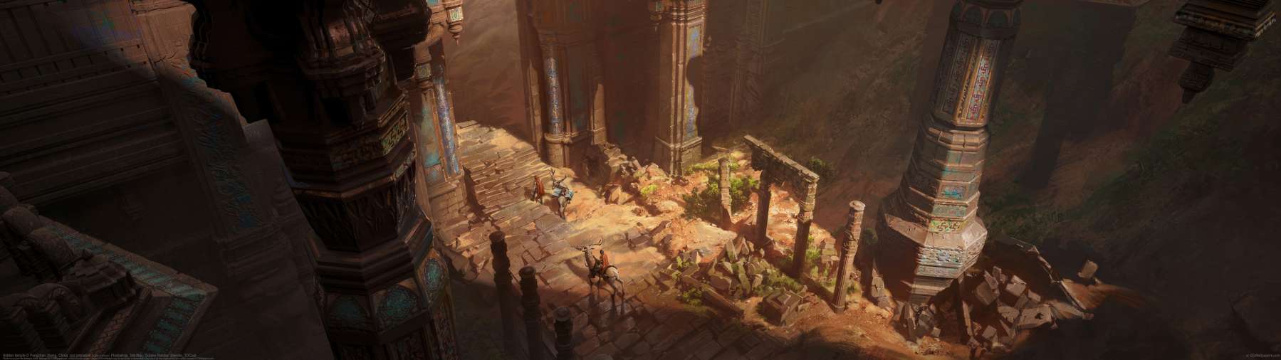 Hidden temple ultralarge fond d'cran