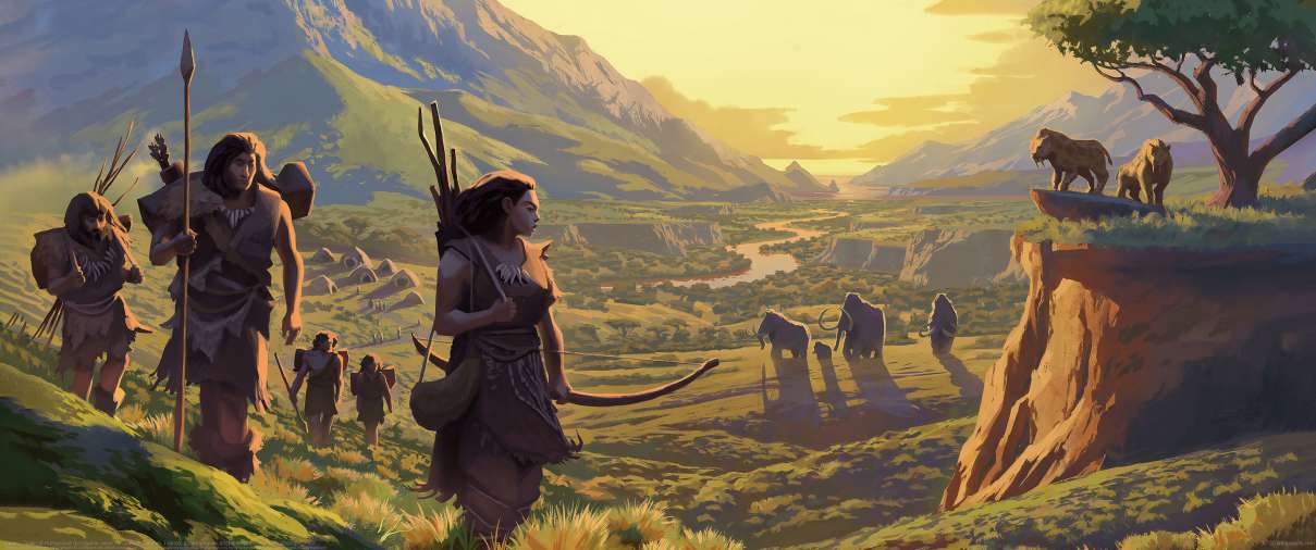 Catan - Dawn of Humankind (bordgame cover) ultralarge fond d'cran