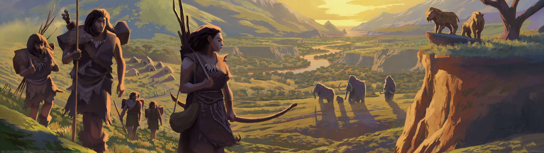 Catan - Dawn of Humankind (bordgame cover) ultralarge fond d'cran