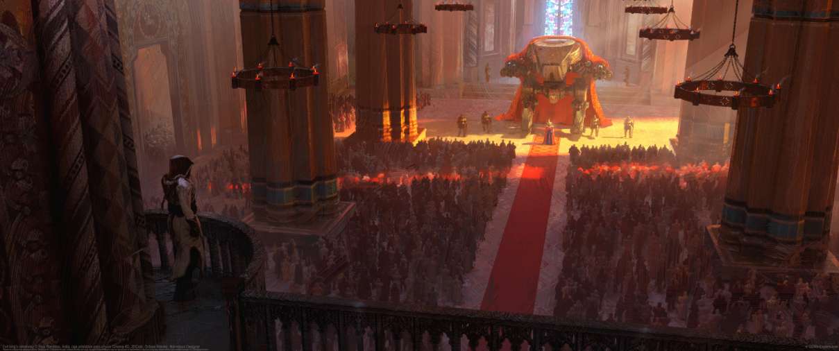 Evil king's ceremony ultralarge fond d'�cran