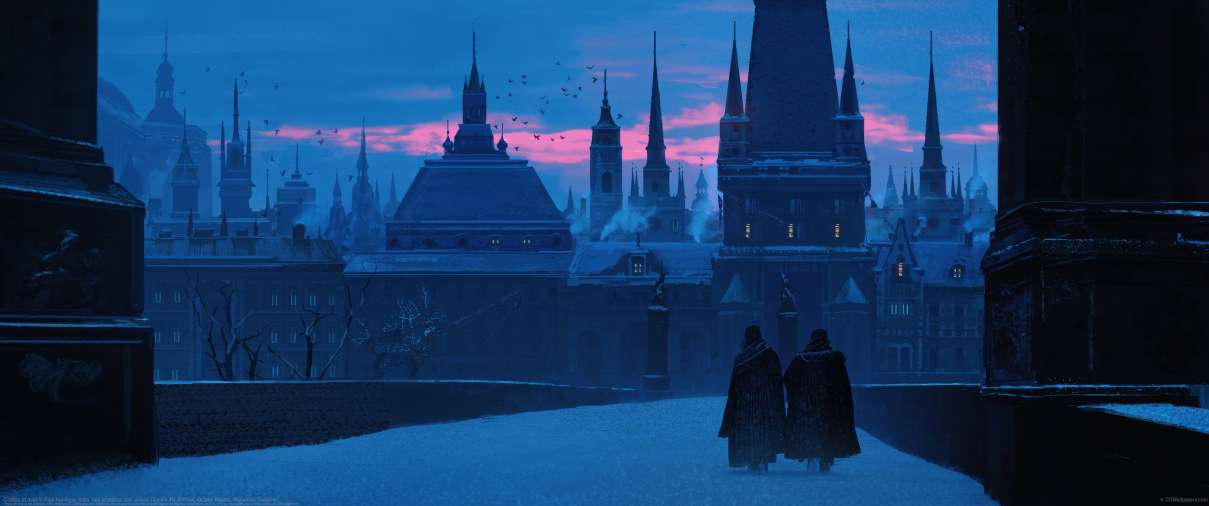 Castles at dusk ultralarge fond d'�cran