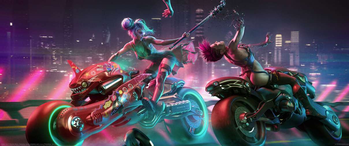 Cyber City ultralarge fond d'�cran