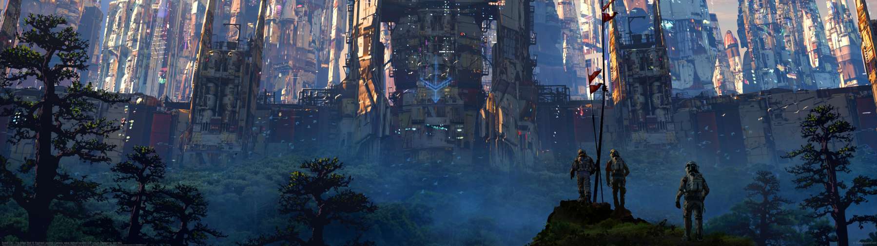 Robot City - The Great Wall ultralarge fond d'cran
