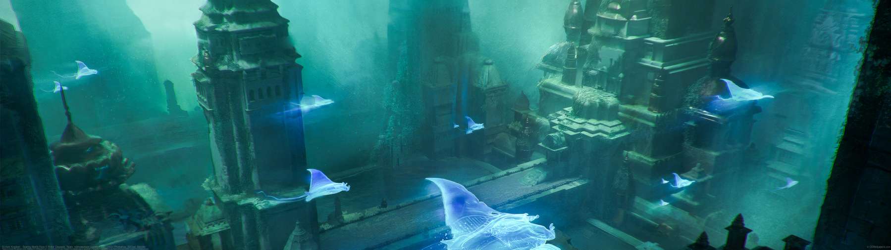 Sunken Kingdom - Soaring Manta Rays ultralarge fond d'cran