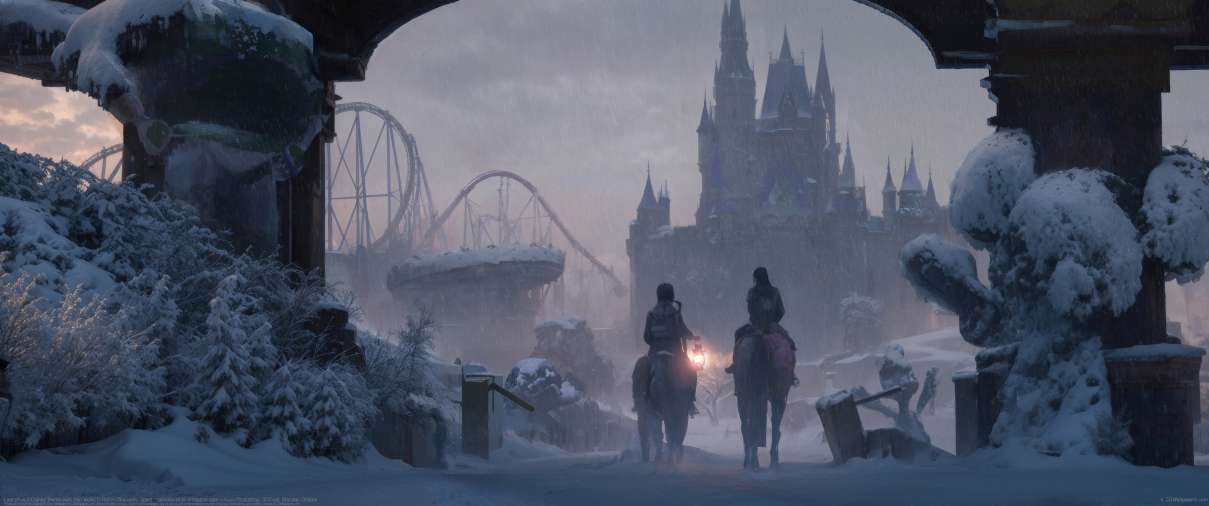 Last of us 2 Disney theme park (fan work) ultralarge fond d'�cran