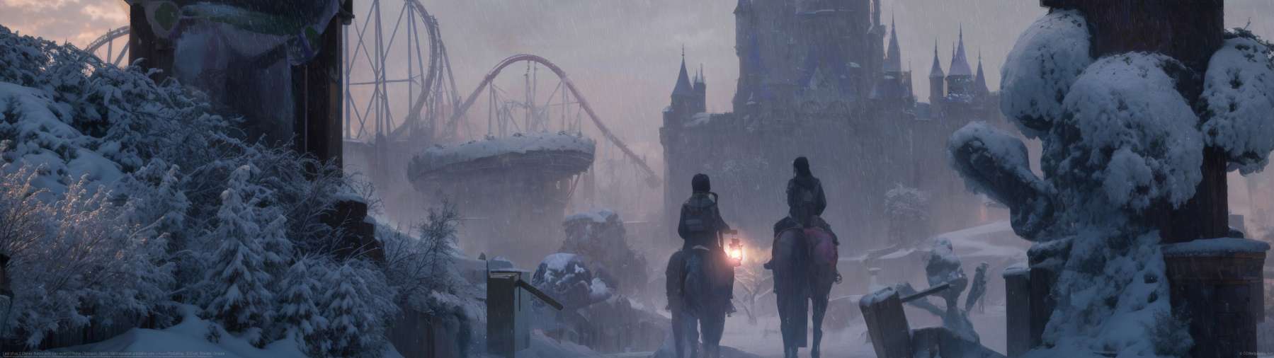 Last of us 2 Disney theme park (fan work) ultralarge fond d'�cran