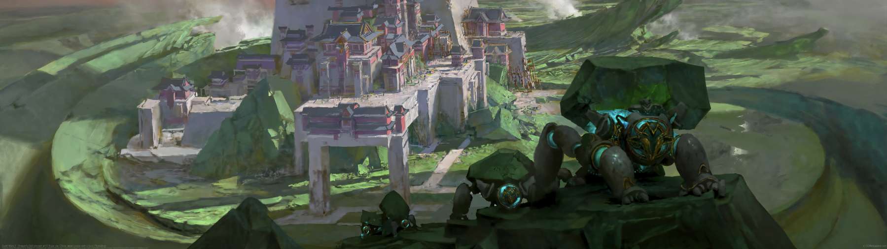 Guild Wars 2 - Dragon's End concept art ultralarge fond d'cran